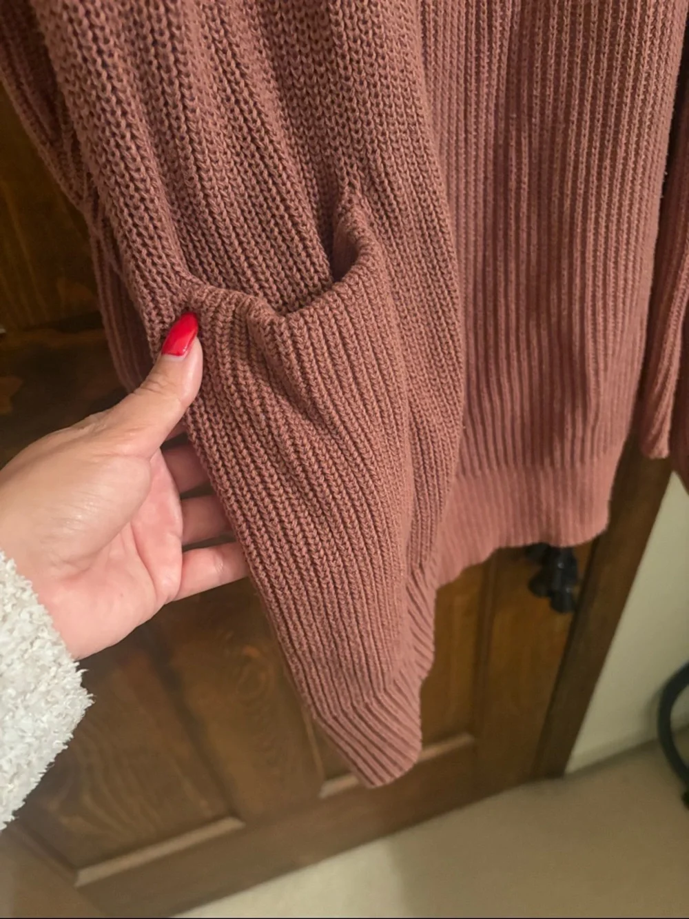 Universal thread Open-Front Ribbed Cardigan Sweater - Picture 2 of 3